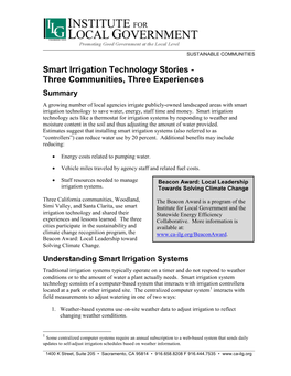 Smart Irrigation Technology Stories