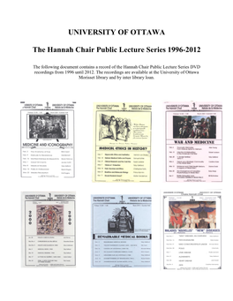 History of Medicine Public Lecture Series