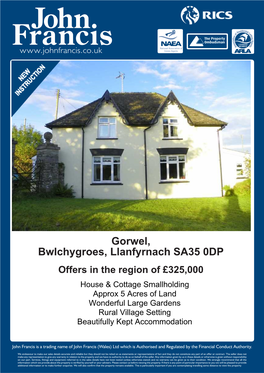 Gorwel, Bwlchygroes, Llanfyrnach SA35