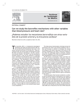 Can We Study the Baroreflex Mechanisms with Other Variables