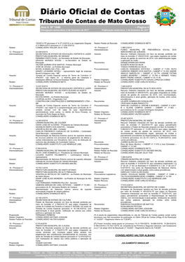 Diário Oficial De Contas