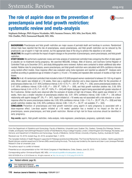 Systematic Reviews Ajog.Org