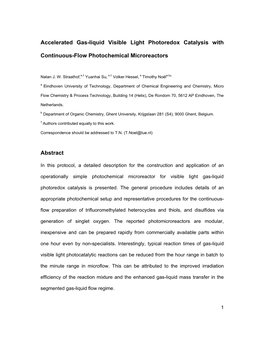 Accelerated Gas-Liquid Visible Light Photoredox Catalysis With