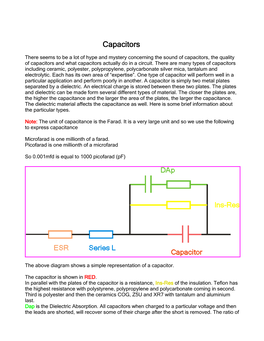 Capacitors Capacitors