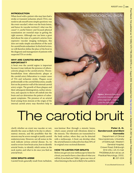 The Carotid Bruit on September 25, 2021 by Guest
