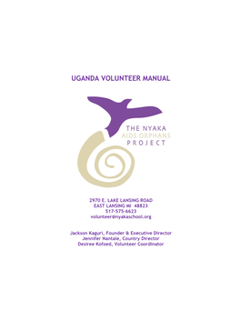 Uganda Volunteer Manual