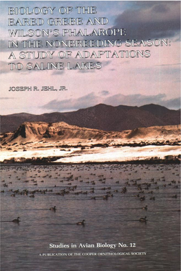 Biology of the Eared Grebe and Wilson's Phalarope in the Nonbreeding Season: a Study of Adaptations to Saline Lakes
