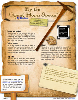 By the Great Horn Spoon! Chapters 1&2