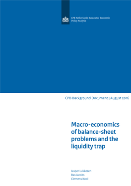 Macro-Economics of Balance-Sheet Problems and the Liquidity Trap