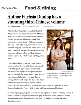 Author Fuchsia Dunlop Has a Stunning Third Chinese Volume