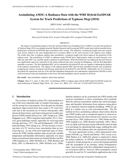 Assimilating AMSU-A Radiance Data with the WRF Hybrid En3dvar System for Track Predictions of Typhoon Megi (2010)