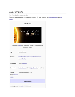 Solar System