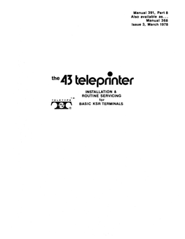 The Jj3 Teleprinter•