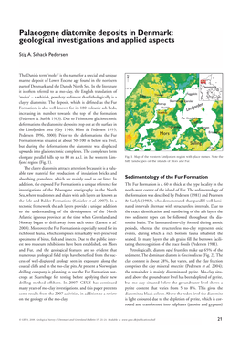 Palaeogene Diatomite Deposits in Denmark: Geological Investigations and Applied Aspects