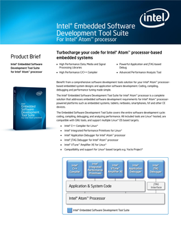 Intel® Embedded Software Development Tool Suite for Intel® Atom™ Processor