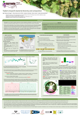 Txakoli Vineyard's Bacterial Diversity and Composition