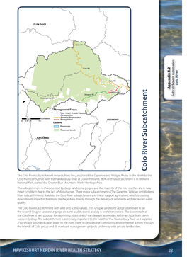 Colo River Subcatchment