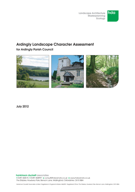 Ardingly Landscape Character Assessment for Ardingly Parish Council