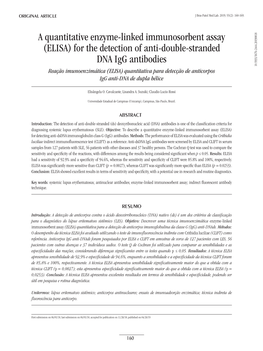 (ELISA) for the Detection of Anti-Double-Stranded DNA Igg