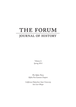 The Forum, Vol. 6, Issue 1