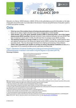 Chile • Chile Has One of the Smallest Shares of Tertiary-Educated Adults Across OECD Countries