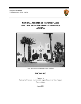 National Register of Historic Places Multiple Property Submission Listings Arizona