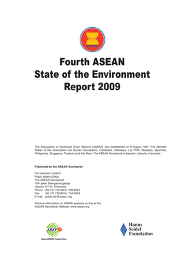 Fourth ASEAN State of the Environment Report 2009