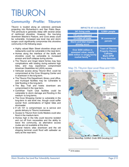 TIBURON Community Profile: Tiburon