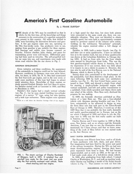 America's First Casoline Automobile