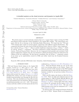 Arxiv:2004.14050V1 [Astro-Ph.SR] 29 Apr 2020