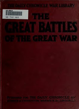 Great Battles of the Great War