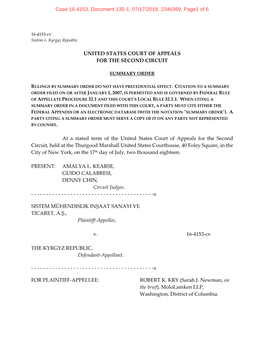 Summary Order of the United States Court of Appeals for the Second Circuit