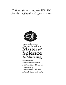 Policies Governing the ICMSN Graduate Faculty Organization