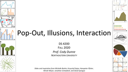 Pop-Out, Illusions, Interaction