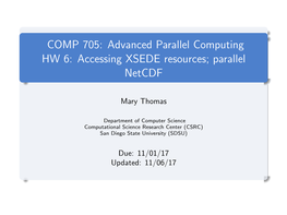 Parallel Netcdf