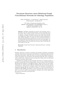 Document Structure Aware Relational Graph Convolutional Networks for Ontology Population