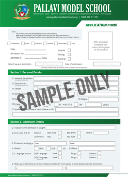 Application Form