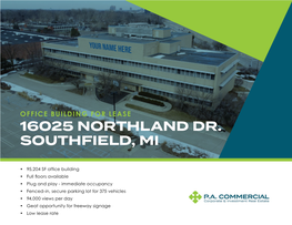 16025 Northland Dr. Southfield, Mi