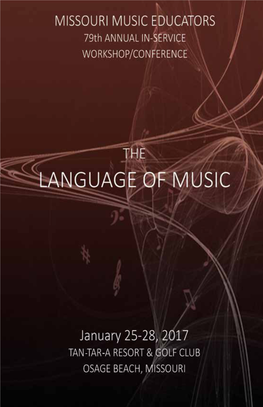 Missouri Music Educators 78Th Annual In-Service Workshop/Conference