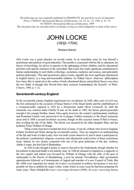 John Locke (1632–1704)