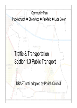 Traffic & Transportation Section 1.3 Public Transport