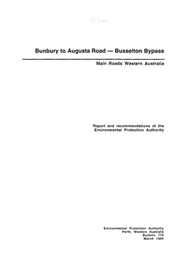 Sunbury to Augusta Road - Busselton Bypass