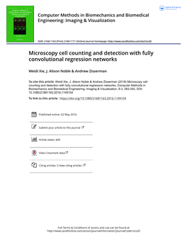 Microscopy Cell Counting and Detection with Fully Convolutional Regression Networks