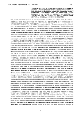 Convenção Coletiva De Trabalho Que Entre Si Celebram, De Um Lado, O Sindicato Da Indústria Da Construção Civil No Estado D