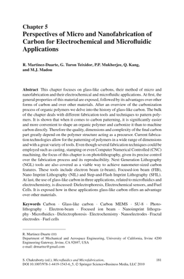 Perspectives of Micro and Nanofabrication of Carbon for Electrochemical and Microﬂuidic Applications