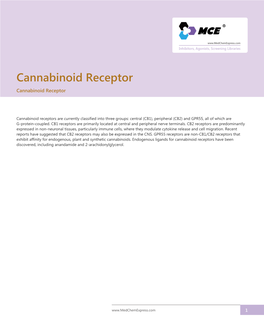 Cannabinoid Receptor Cannabinoid Receptor