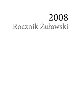 Rocznik Żuławski Rocznik Żuławski 2008 Wstęp Wstęp