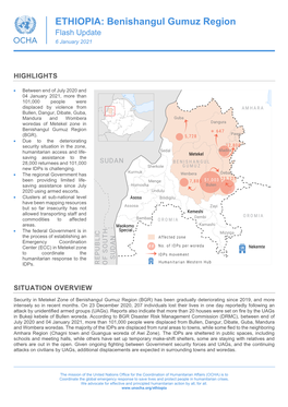 ETHIOPIA: Benishangul Gumuz Region Flash Update 6 January 2021