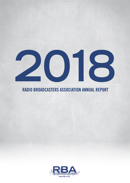 2018 RBA Annual Report