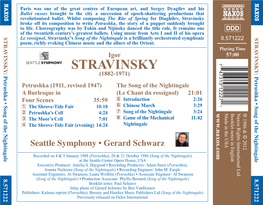 STRAVINSKY: Petrushka • Song of the Nightingale 8.571222